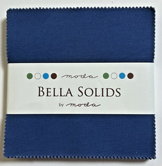 Moda Bella Solids – Admiral Blue 100% Cotton – 5 inch squares