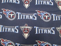TENNESSEE TITANS NFL NEW LOGO DESIGN 100% COTTON 1 YARD PIECE NEW 36″ X 58″