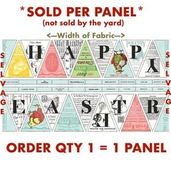Riley Blake Easter Egg Hunt Fabric Bunting Panel J.W. Frisch 24″x44″ 100% Cotton