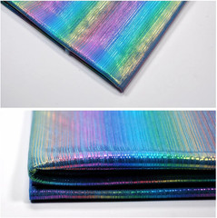 Shining Iridescent Hologram Laser Fabric Knit Crepe 58Inch Wide for Cloth Craft