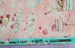 Robert Kaufman Fabric Blossom Bake Shop 22695 Cakes on Light Pink 19″ x 43″