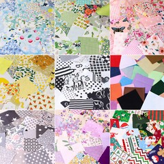 100 Flower Floral Printed Fabric Charm Precut 4″ Squares Fabric Bundles Quilt