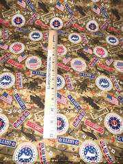 United States Various Military Branches 100% med cotton fabric by the yard #04