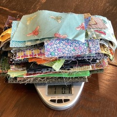 Quilting Fabric Scraps Lot 1 Lb Multicolor Mixed Pattern Pieces Quilting Crafts