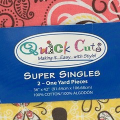 Fabric Quick Cuts Super Singles 36” X 42” Two One Yard Pieces Crafting/Sewing