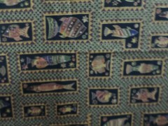 Hoffman Print is called “Coral Reef ” FISH and is 100% Cotton 1 YD 44″ W NEW