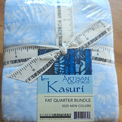 Robert Kaufman Artisan Batiks Kasuri Blue Cotton 20 PC Fat Quarter Bundle!