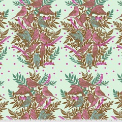 Free Spirit Anna Maria Horner PWAH161 Bright Eyes Visitation Seafoam Fabric Yard