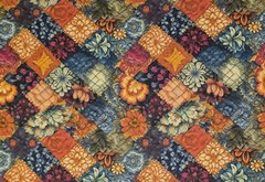 MDG – Vintage Floral – Jewel Tone Quilting and Crafting Fabric