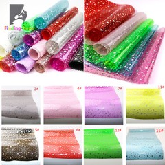 A4 Iridescent Hologram Transparent PVC Vinyl Star Fabric DIY Bows Earring Making