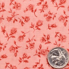 Ozark Calicos by Fabri-Quilt | Pink All Over Floral Calico Cotton Fabric | BTY