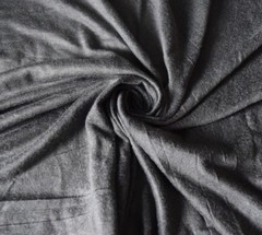Subtly Shaded Weathered-Look Rayon Knit – Charcoal Gray