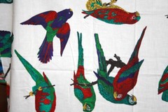 LARGE, INDIVIDUAL PARROTS, PERRFECT FOR APPLIQUE – 100% COTTON FABRIC