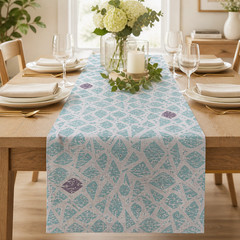 By the Seaside-Happy Fish-Aqua Unbleached Fabric-Loes Van Oosten-Cotton+Steel
