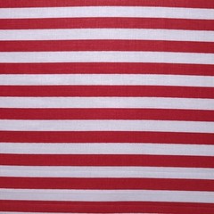 Red White Candy Stripe Red and White Poly Cotton Fabric 58″ By The Yard