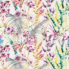 HARLEQUIN CURTAIN FABRIC DESIGN Paradise 3.5 METRES PAPAYA/FLAMINGO/APPLE
