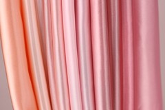 Peach Satin Charmeuse Fabric by the Yard, Silky Charmeuse for Bridal Fashion
