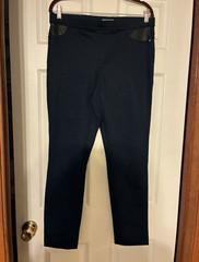 DKNY Jeans Women’s Leggings Black Geometric Pattern Size L/8