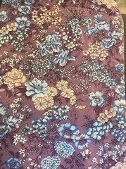 Cranston Print Works USA 45” wide purple lavender blue flowers 2.5 yards