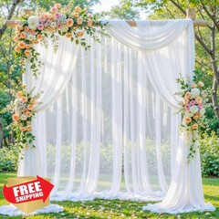 Shillance White Arch Draping Fabric 20FT Panel