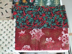 20 pieces 2.5 lbs CHRISTMAS cotton quilt fabric 1/2 yd & under approx 7 yards