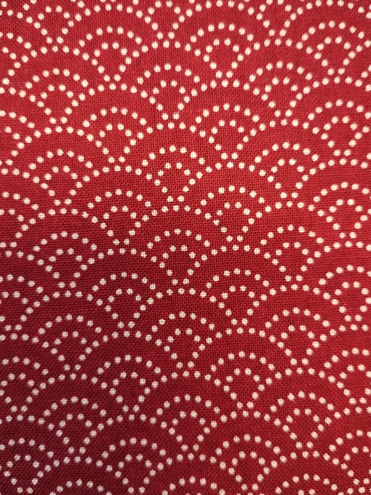 Rosso Onde Digitalmente Stampato Giapponesi Importato Tradizionale Imbottitura
