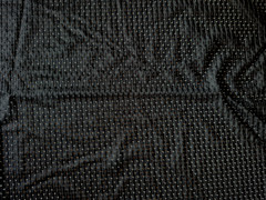 BLACK SOLID STRIPES POLYESTER OPEN MESH FABRIC NO STRETCH 27X56 INCHES