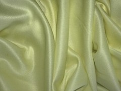 7 Yards Interlock Knit Fabric 100% Polyester Pale Yellow Medium Weight