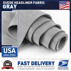 80×60Inch Light Grey Headliner Fabric Material for Car/Truck/SUV Roof Upholstery