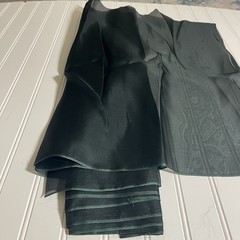 SILK DARK GREEN FABRIC 1 Yard x 22 Inches Wide or 36 Inches x 22 Wide