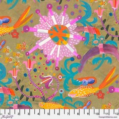 Goldfish Star, Gold – Este MacLeod, Colori, Quilt Fabric 100% Cotton By Yard