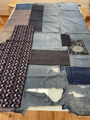 Stunning Artistic Japanese BORO Textile & Vintage Mending Kit Set