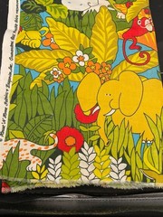 House ‘N Home Fabrics Animal Forest Jungle Drapery Fabric Multi Color 45″x21″