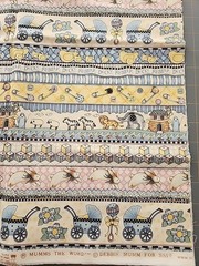 Mumms The Word, Debbie Mumm Vintage Fabric Baby Theme 1 Yard X 44 In
