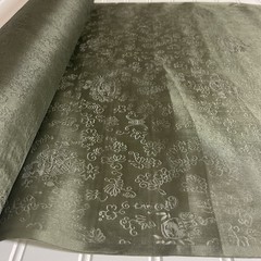 SILK Olive green, FABRIC 3 Yards x 22 Inches Wide or 108 Inches x 22 Wide
