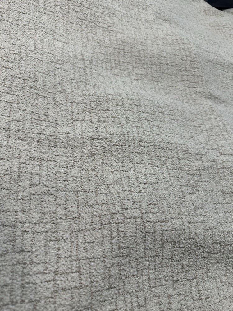 Textured boucle Upholstery Fabric remnant 34×54″ Ivory
