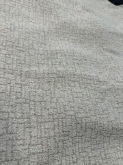 Textured boucle Upholstery Fabric remnant 34×54″ Ivory