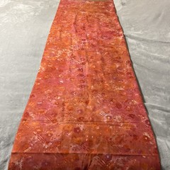 Batik Fabric 2.4 Yards Coral Pink Orange Bright Quilting Quality 88” x 44″