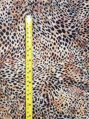 Transfertex Fashion Design Leopard Animal Print Stretch Velour Fabric 1y x 56″