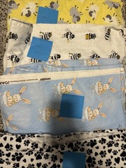 joann Fabrics, Super Snuggle, Cotton Fabric Bundle approx 12 yards. Dog, Bee.