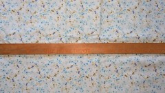Powder Blue Calico Small Floral Cotton Blend Shirt Wt Fabric BTHY x 45″ W pc