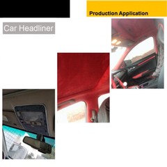 1/8″ Thick Suede Headliner Fabric Foam Back Auto Roof Repair Upholstery Material