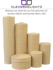 6″ Premium Burlap Roll – 50 Yards – No-Fray Finished Edges – Jute Burlap Fabric