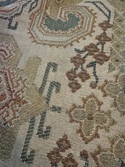 Cotton Tapestry Fabric 56″X2.5 Yards Tabiz Earthy Tones Earth Blue Burgundy +