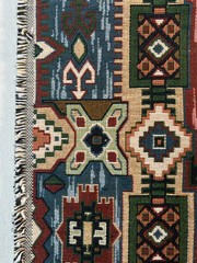 Fabric Upholstery Tapestry Kilim Bohemian Boho Tribal Southwestern 41″ L x 53″ W