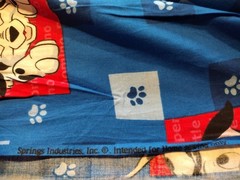 Disney Fabric Dalmatian Blue Patchworks Cotton 45″W BYD
