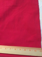 Waffle texture nylon polyester lycra blend swimsuit fabric-solid red 40″ x46″
