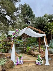 Terracotta Wedding Arch Draping Fabric 2 Panels 29 x 20 FT Gauze Curtains Sheer