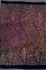 Thea RAINBOW Geometric Sequins Diamond & Stripes on Poly Spandex Fabric by the