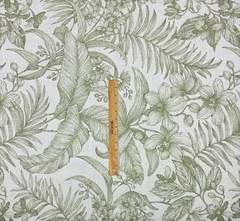 BALLARD DESIGNS LISELLE GREEN LEAF SUNBRELLA PERFORMANCE FABRIC BY YARD 54″W